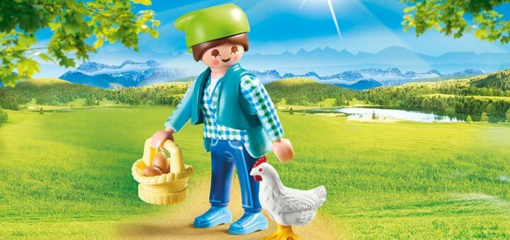 Granjera con Gallina Playmobil 70030